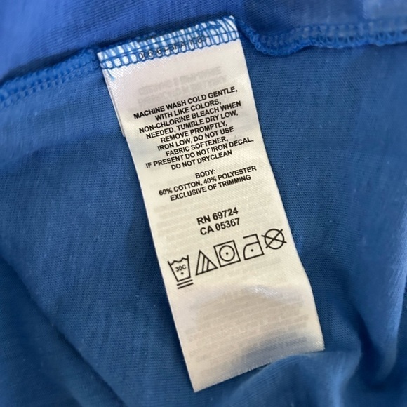 (2) Columbia Women's Abstract Print Active Tee- Pink/ Blue Size XS - Picture 10 of 10